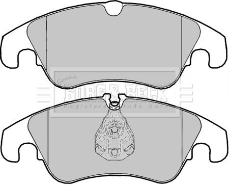 BORG & BECK Комплект тормозных колодок, дисковый тормоз BBP2392